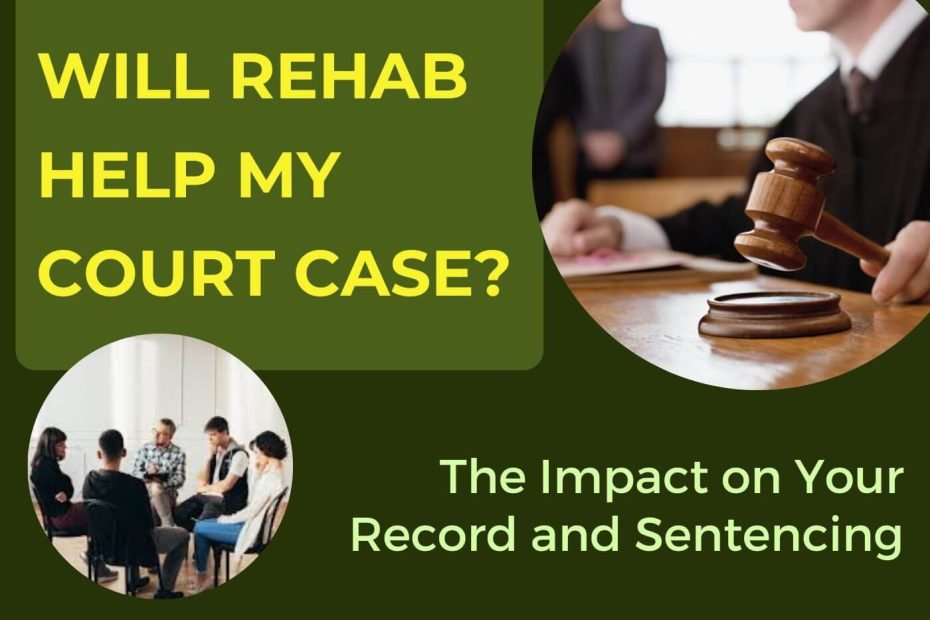 A rehab group having session and a court scenario indicating rehab help