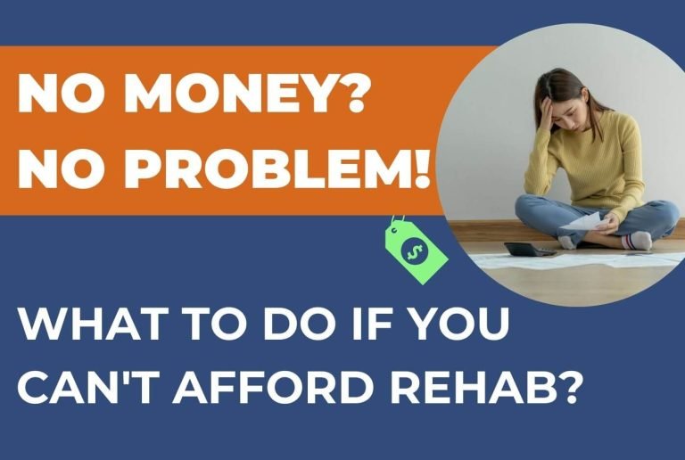 A person tensed about affording rehab