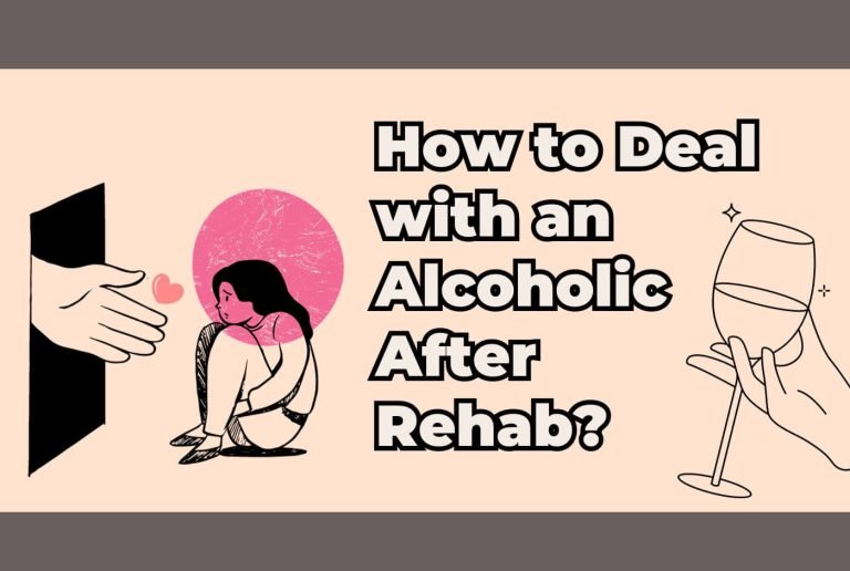 an alcoholic after rehab with an helping hand symbolically