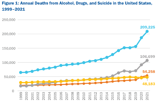 suicide rate has increased by alcohol